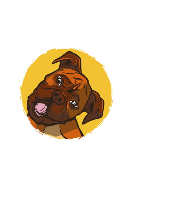 Boxer minta fehér pólón