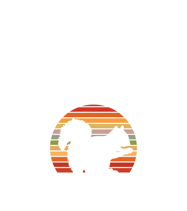 Retro Mókus minta fekete pólón