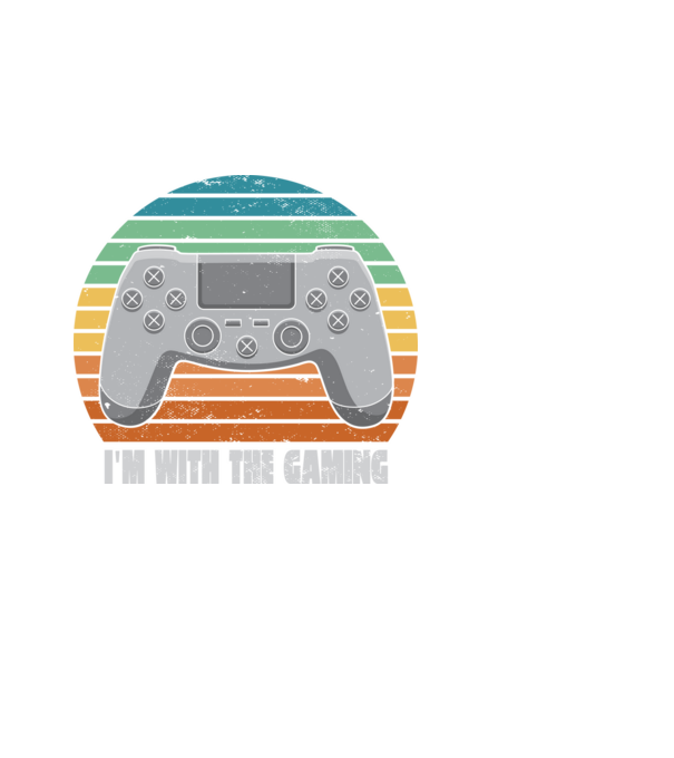 Gaming minta fekete pólón