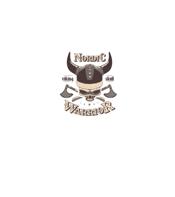 Nordic Warrior minta farmerkék pólón