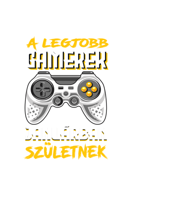 A Legjobb Gamerek Januárban születnek minta fekete pólón