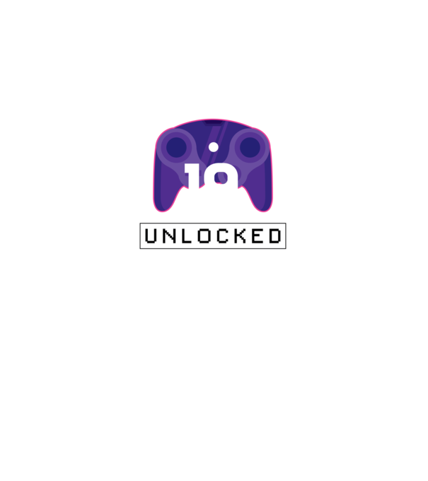 Level 19 Unlocked Gamer Születésnap minta fekete pólón
