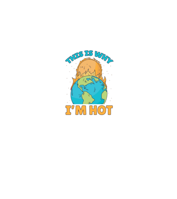 This Is Why Im Hot minta farmerkék pólón