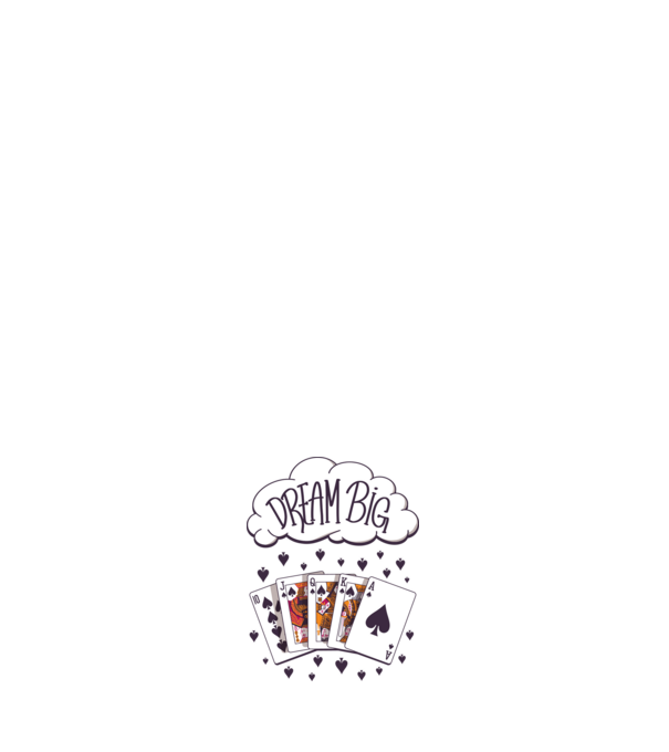 Dream Poker minta fehér pólón
