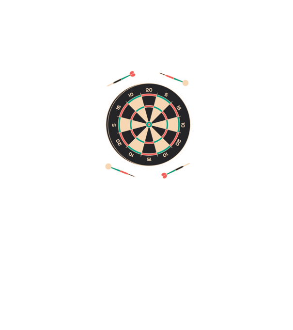 Darts tábla minta sötétkék pólón