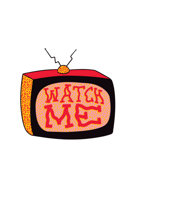 Watch Me TV minta világoskék pólón