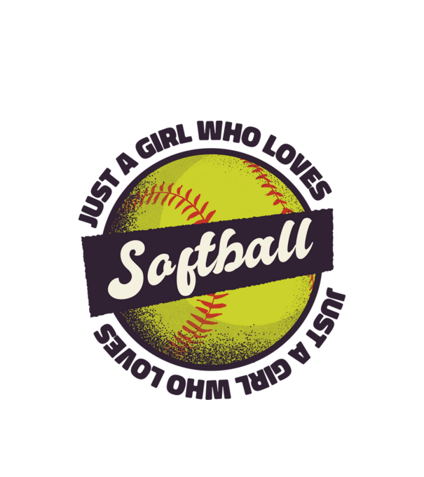Softball minta fehér pólón