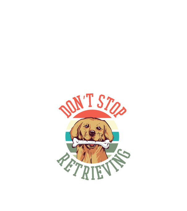 Don't Stop Retrieving Golden Retriever minta fekete pólón
