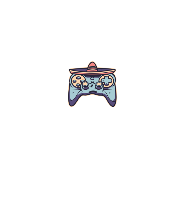 mexican joystick minta fekete pólón