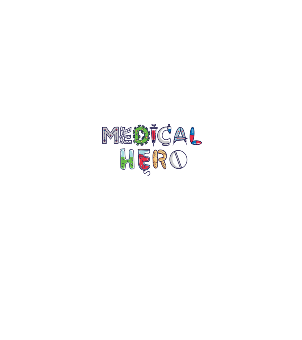 Medical Hero - Mindennapi Hősök minta fehér/piros pólón