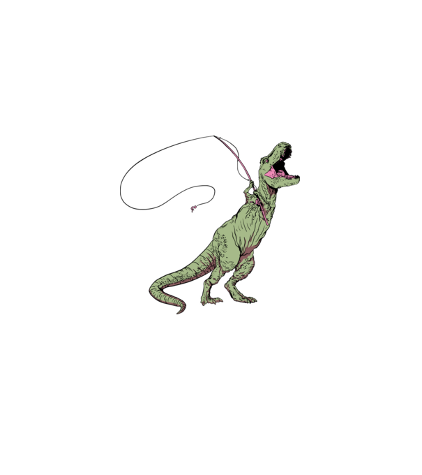 Horgász Trex minta szürke pólón
