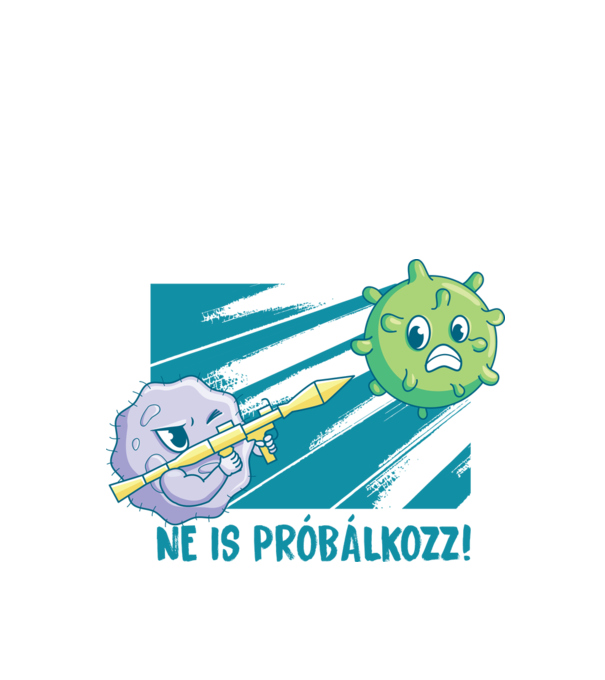 Ne is próbálkozz Koronavírus minta fehér pólón