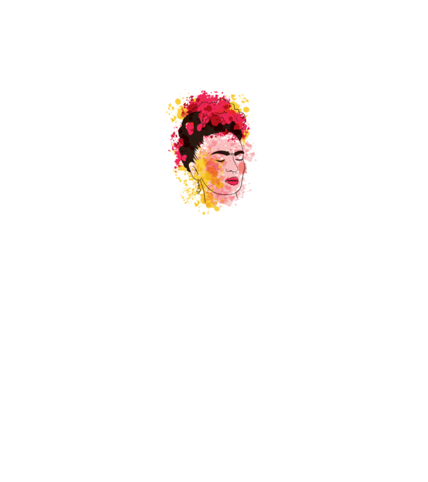Frida Kahlo minta fehér pólón