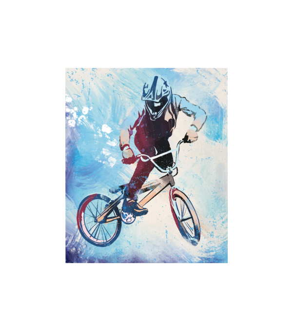 BMX bringa minta fehér pólón