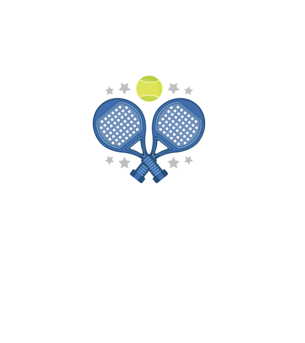 Padel minta fekete pólón