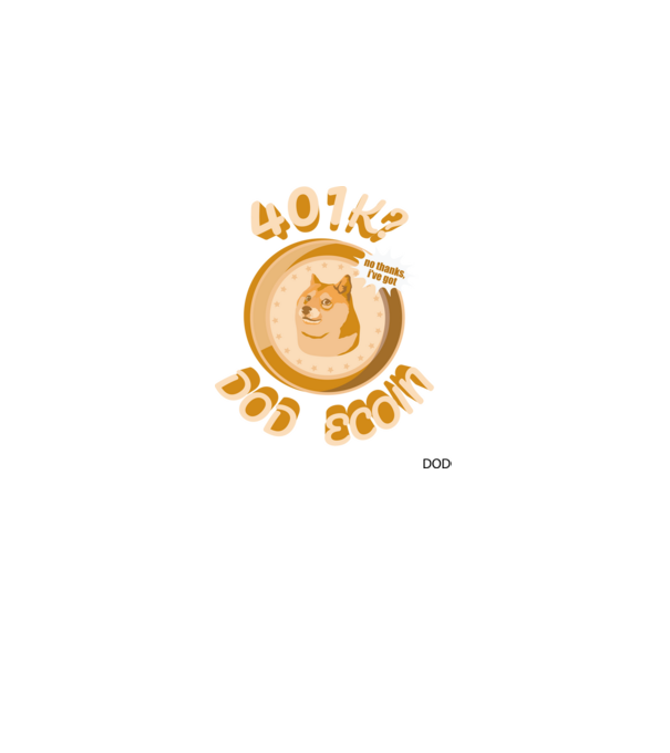 Doge Coin minta fekete pólón
