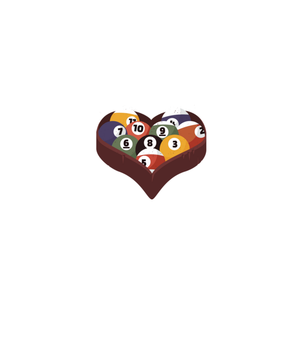 I break hearts - Biliárd minta farmerkék pólón