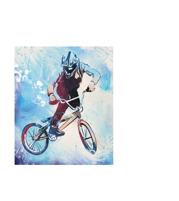 BMX bringa minta fehér pólón