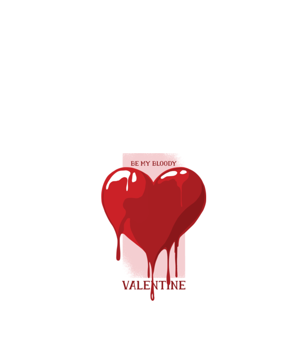 Legyél a szerelmem - Be my bloody Valentine minta homokszín pólón