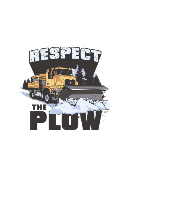 Respect the plow minta világoskék pólón