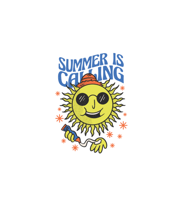 Summer Calling minta fehér pólón