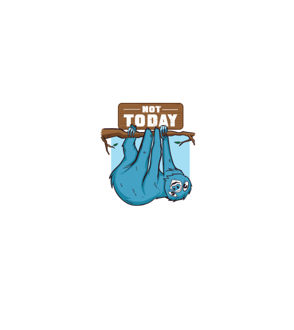 Not today Lajhár minta fehér/piros pólón