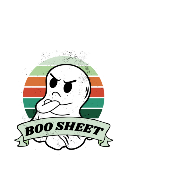 This is Boo Sheet Halloween minta fekete pólón