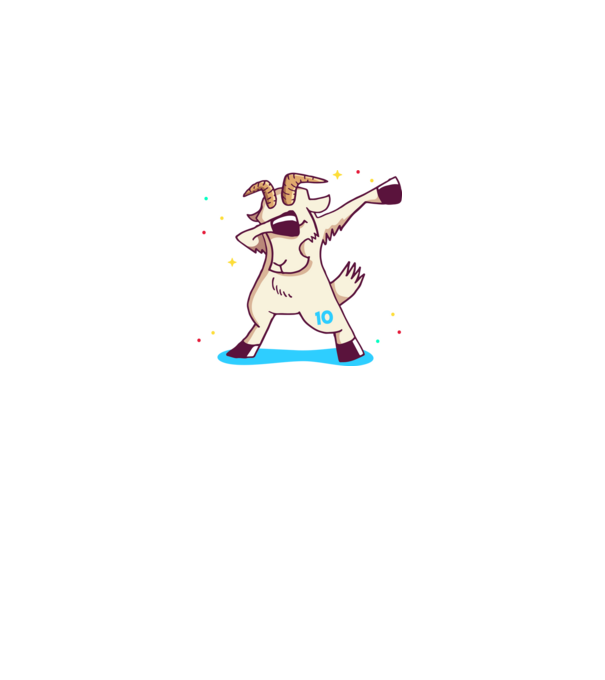 goat dabbing messi 10 minta fehér pólón