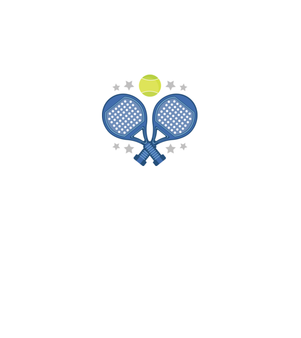 Padel minta királykék pólón