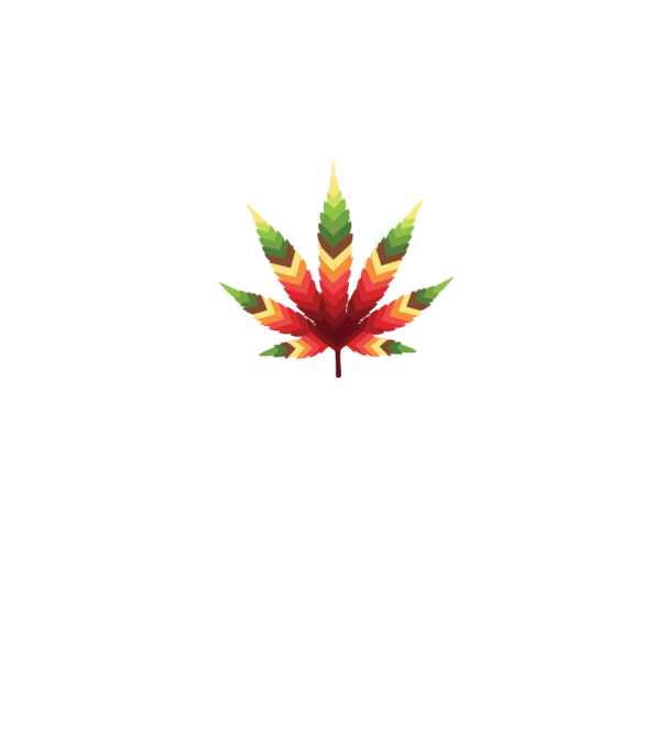 Cannabis Levél minta sötétkék pólón