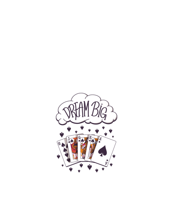 Dream Poker minta fehér pólón