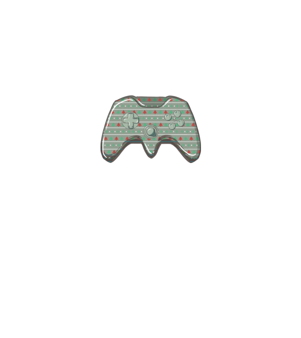 Karácsonyi Kontroller Gamer minta fehér pólón