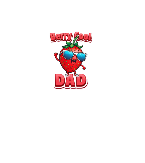 Berry Cool Dad Eper Napszemüvegben minta fekete pólón