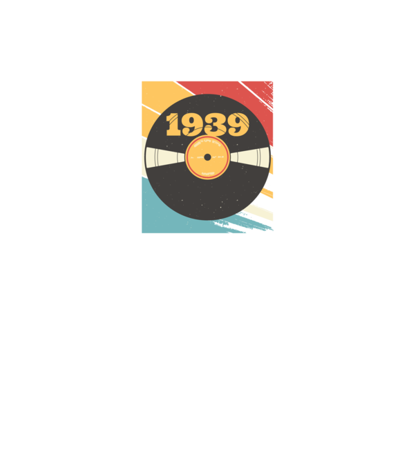Born in 1939 Limited Edition Vynil Bakelit Retro minta fekete pólón