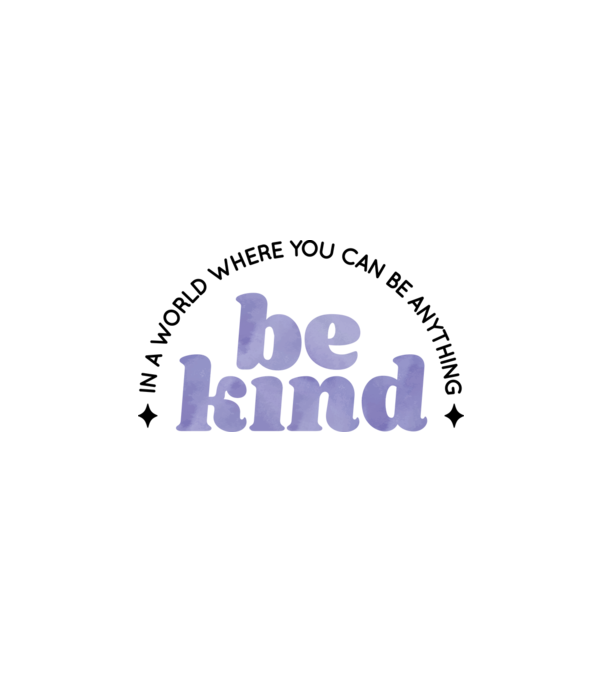 Be kind minta fehér pólón