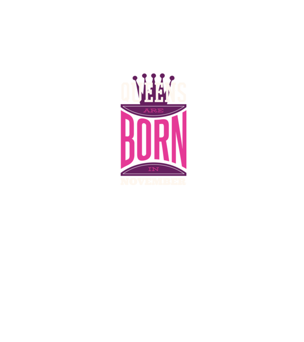 Queens are born in November minta fekete pólón