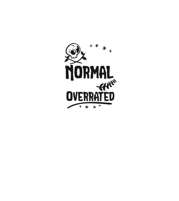 Being Normal is Vastly Overrated minta szürke pólón