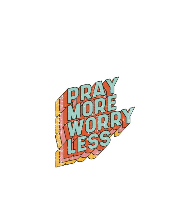 Pray More minta fekete pólón