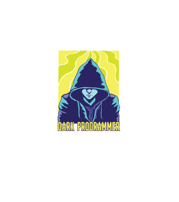 Dark Programmer minta fekete pólón