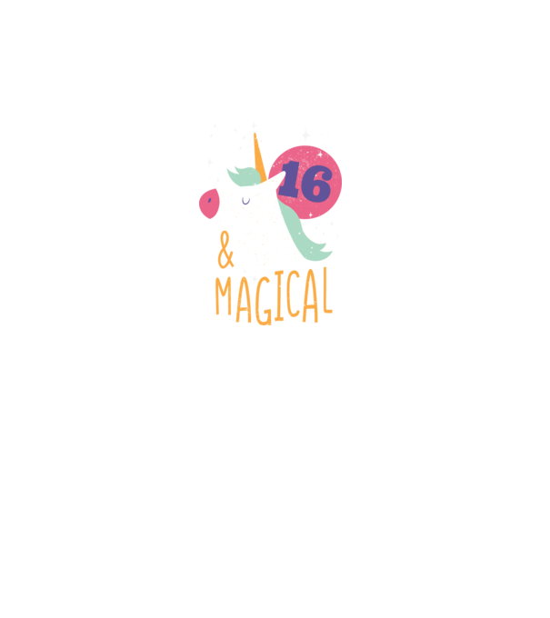 I'm 16 and Magical Unikornis minta türkiz pólón