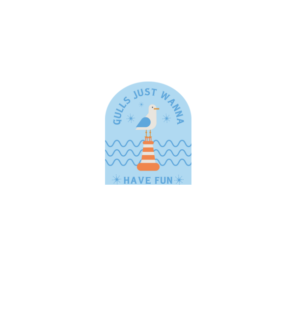 tshirtseagull minta királykék pólón