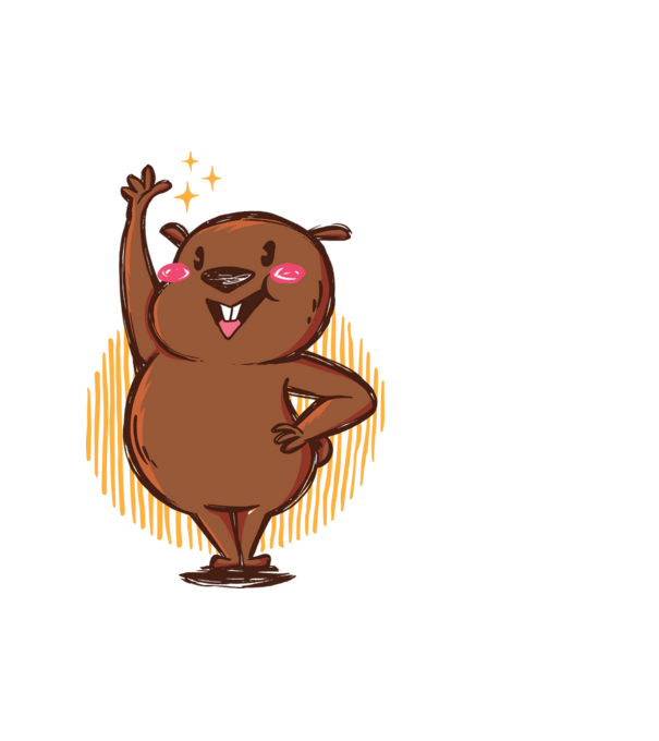 Vicces Wombat minta fehér pólón