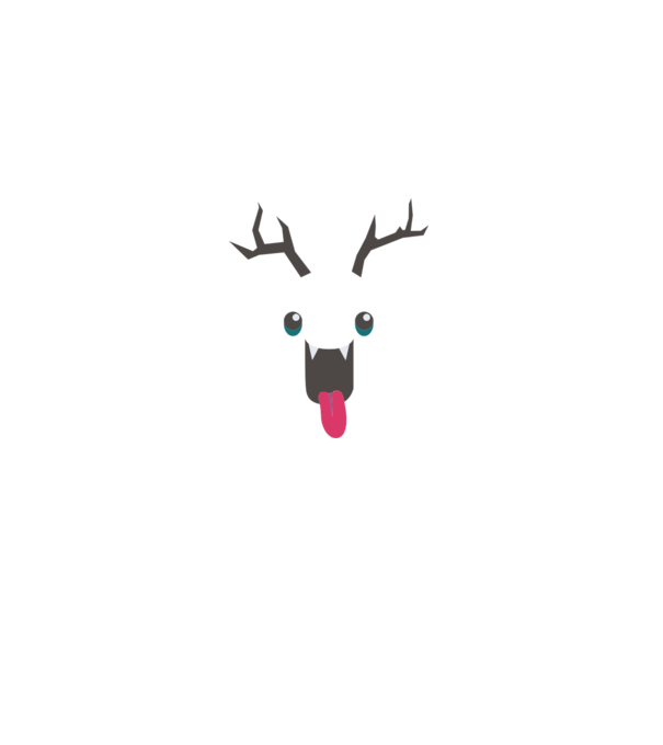 Funny Deer minta szürke pólón