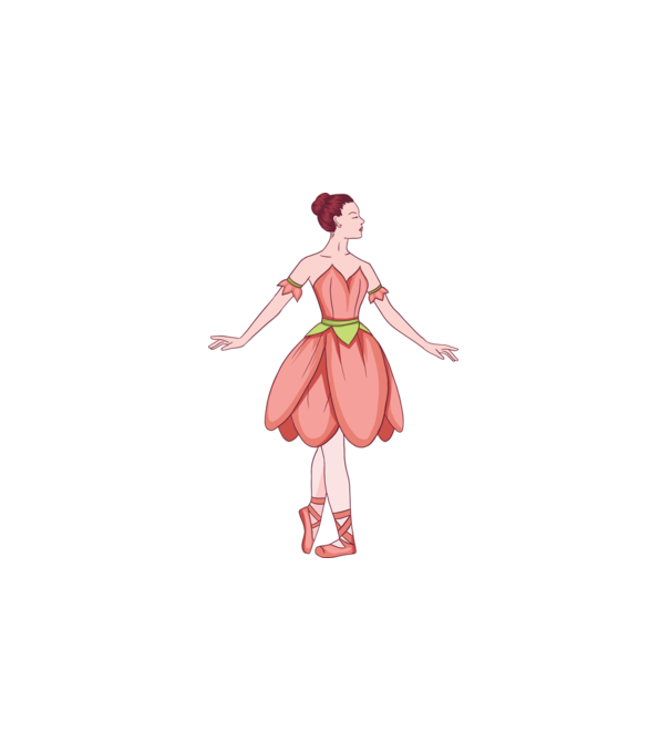 Balerina minta fehér pólón