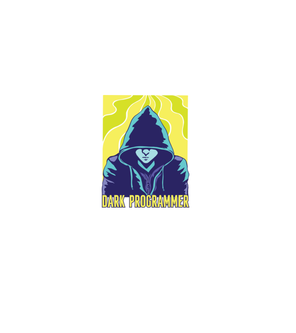 Dark Programmer minta fekete pólón
