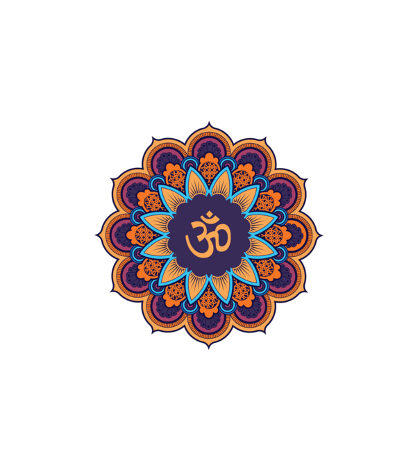 Mandala minta fehér pólón