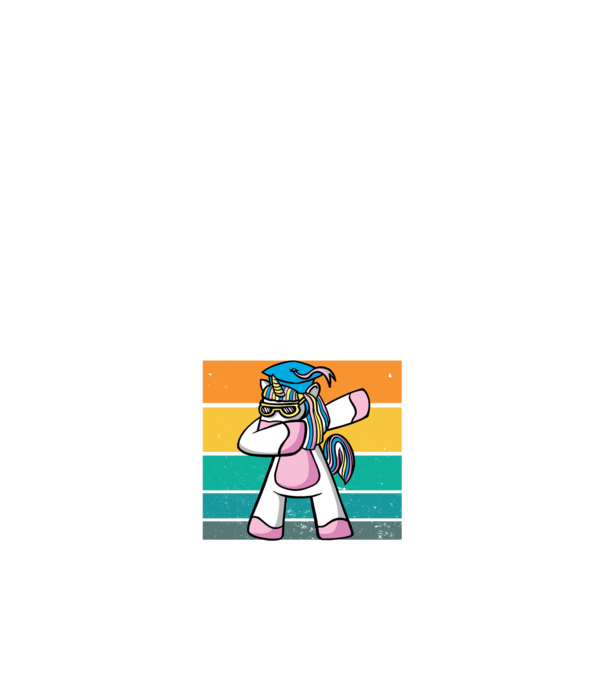 Általános teljesítve unikornis minta fekete pólón