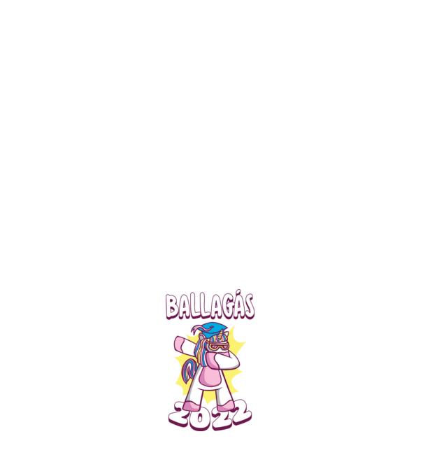 BALLAGÓ UNIKORNIS BALLAGÁS minta világos rózsaszín pólón