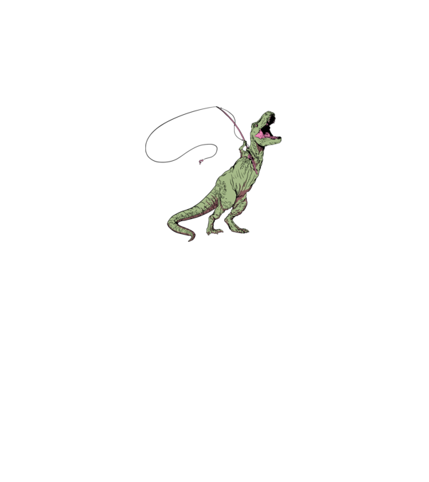 Horgász Trex minta királykék pólón