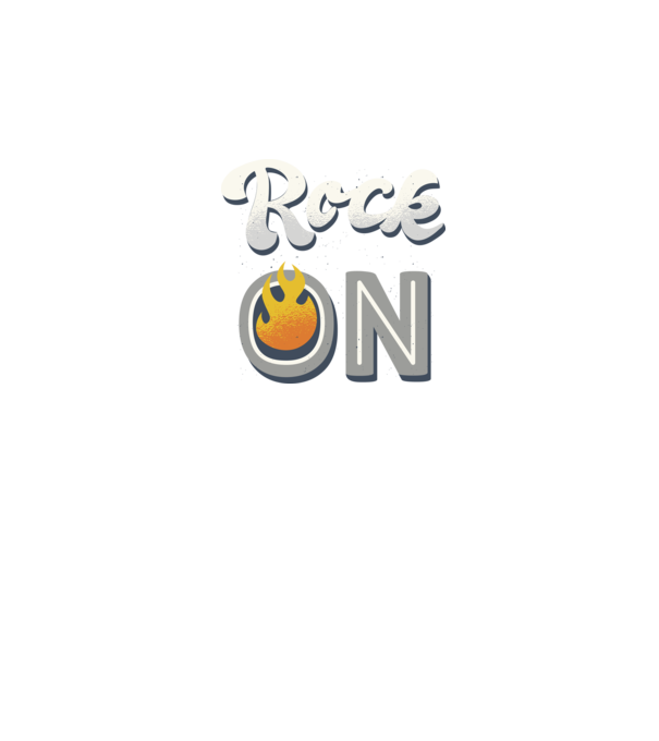 Rock On minta sötétkék pólón